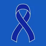 Dark Blue Colon Cancer Awareness Ribbon