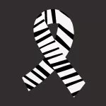 Ehlers-Danlos Syndrome (EDS) Zebra Awareness Ribbon