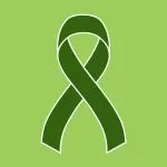 Emerald Green Liver Cancer Awareness Ribbon