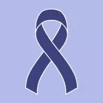 Periwinkle Blue Stomach Cancer Awareness Ribbon