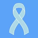 Light Blue Prostate Cancer Awareness Ribbon