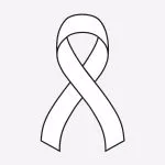 Grey Brain Cancer Awareness Ribbon